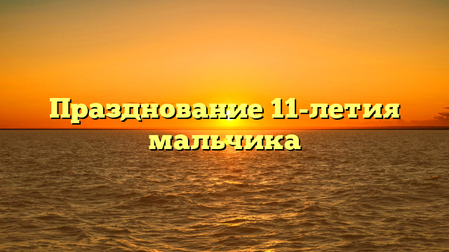 Празднование 11-летия мальчика